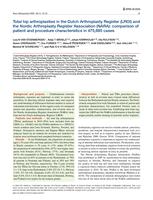 Total hip arthroplasties in the Dutch Arthroplasty Register (LROI) and the Nordic Arthroplasty Register Association (NARA)