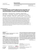 Prothrombotic and proinflammatory activities of the beta-hemolytic group B streptococcal pigment