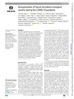 Reorganisation of faecal microbiota transplant services during the COVID-19 pandemic