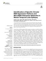 Identification of specific circular RNA expression patterns and microRNA interaction networks in mesial temporal lobe epilepsy