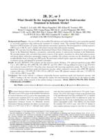 2B, 2C, or 3 what should be the angiographic target for endovascular treatment in ischemic stroke?