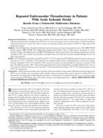 Repeated endovascular thrombectomy in patients with acute ischemic stroke results from a nationwide multicenter database