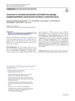 Ceramide and palmitic acid inhibit macrophage-mediated epithelial-mesenchymal transition in colorectal cancer (vol 468, pg 153, 2020)