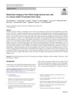 Multimodal imaging of hair follicle bulge-derived stem cells in a mouse model of traumatic brain injury