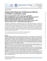 Antigen-based diagnosis of Schistosoma infection in travellers