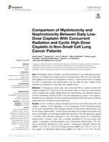 Comparison of myelotoxicity and nephrotoxicity between daily low-dose cisplatin with concurrent radiation and cyclic high-dose cisplatin in non-small cell lung cancer patients