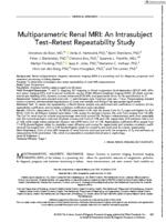 Multiparametric renal MRI