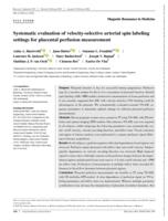 Systematic evaluation of velocity-selective arterial spin labeling settings for placental perfusion measurement