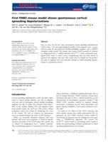 First FHM3 mouse model shows spontaneous cortical spreading depolarizations