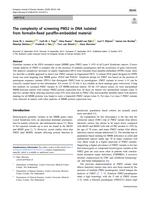 The complexity of screening PMS2 in DNA isolated from formalin-fixed paraffin-embedded material