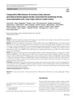 Comparative effectiveness of coronary artery stenosis and atherosclerotic plaque burden assessment for predicting 30-day revascularization and 2-year major adverse cardiac events