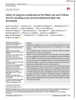 Safety of using the combination of the Wells rule and D-dimer test for excluding acute recurrent ipsilateral deep vein thrombosis
