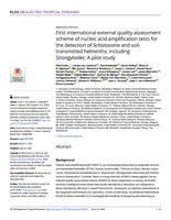 First international external quality assessment scheme of nucleic acid amplification tests for the detection of Schistosoma and soil-transmitted helminths, including Strongyloides