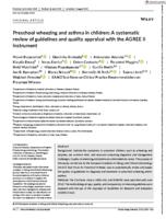 Preschool wheezing and asthma in children