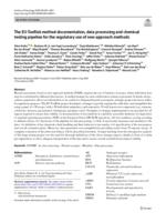 The EU-ToxRisk method documentation, data processing and chemical testing pipeline for the regulatory use of new approach methods