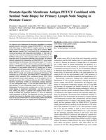 Prostate-specific membrane antigen PET/CT combined with sentinel node biopsy for primary Lymph node staging in prostate cancer