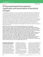 A community-based transcriptomics classification and nomenclature of neocortical cell types