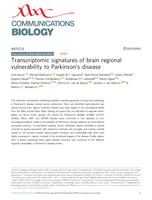 Transcriptomic signatures of brain regional vulnerability to Parkinson's disease