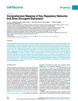 Comprehensive mapping of key regulatory networks that drive oncogene expression