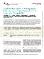 Fractional flow reserve in clinical practice: from wire-based invasive measurement to image-based computation