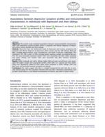 Associations between depressive symptom profiles and immunometabolic characteristics in individuals with depression and their siblings