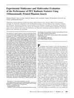 Experimental multicenter and multivendor evaluation of the performance of PET radiomic features using 3-dimensionally printed phantom inserts