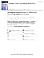 The incidence and economic impact of aggression in closed long-stay psychiatric wards