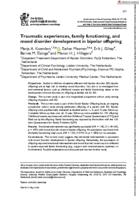 Traumatic experiences, family functioning, and mood disorder development in bipolar offspring