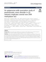 An epigenome-wide association study of posttraumatic stress disorder in US veterans implicates several new DNA methylation loci