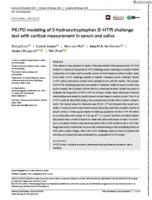 PK/PD modeling of 5-hydroxytryptophan (5-HTP) challenge test with cortisol measurement in serum and saliva