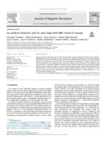 An artificial dielectric slab for ultra high-field MRI