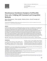 Simultaneous enrichment analysis of all possible gene-sets: unifying self-contained and competitive methods