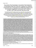 Doxorubicin plus dacarbazine, doxorubicin plus ifosfamide, or doxorubicin alone as a first-line treatment for advanced leiomyosarcoma