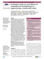 Evaluation of the use and efficacy of (neo)adjuvant chemotherapy in angiosarcoma