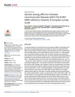 Genetic testing offer for inherited neuromuscular diseases within the EURO-NMD reference network