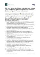 The HLA variant rs6903608 is associated with disease onset and relapse of immune-mediated thrombotic thrombocytopenic purpura in Caucasians