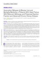Association between beta-blocker use and mortality/morbidity in patients with heart failure with reduced, midrange, and preserved ejection fraction and advanced chronic kidney disease