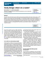 Study design: what's in a name?