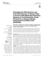 Evaluating the effectiveness and cost-effectiveness of seizure dogs in persons with medically refractory epilepsy in the Netherlands