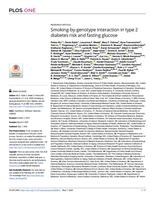 Smoking-by-genotype interaction in type 2 diabetes risk and fasting glucose