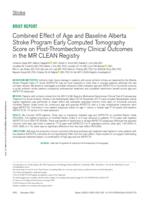 Combined effect of age and baseline Alberta stroke program early computed tomography score on post-thrombectomy clinical outcomes in the MR CLEAN registry