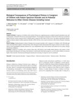 Biological consequences of psychological distress in caregivers of children with autism spectrum disorder and its potential relevance to other chronic diseases including cancer