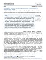 Anticoagulant treatment and bleeding complications in patients with left ventricular assist devices