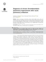 Diagnosis of chronic thromboembolic pulmonary hypertension after acute pulmonary embolism