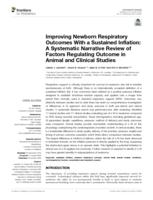 Improving newborn respiratory outcomes with a sustained inflation: a systematic narrative review of factors regulating outcome in animal and clinical studies