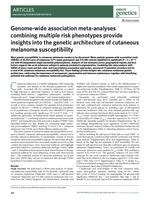 Genome-wide association meta-analyses combining multiple risk phenotypes provide insights into the genetic architecture of cutaneous melanoma susceptibility