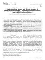 Widening of the genetic and clinical spectrum of Lamb-Shaffer syndrome, a neurodevelopmental disorder due to SOX5 haploinsufficiency