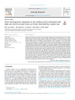 Short and long-term adaptation in the auditory nerve stimulated with high-rate electrical pulse trains are better described by a power law