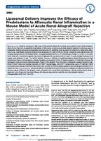 Liposomal delivery improves the efficacy of prednisolone to attenuate renal inflammation in a mouse model of acute renal allograft rejection