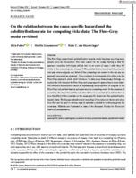 On the relation between the cause-specific hazard and the subdistribution rate for competing risks data